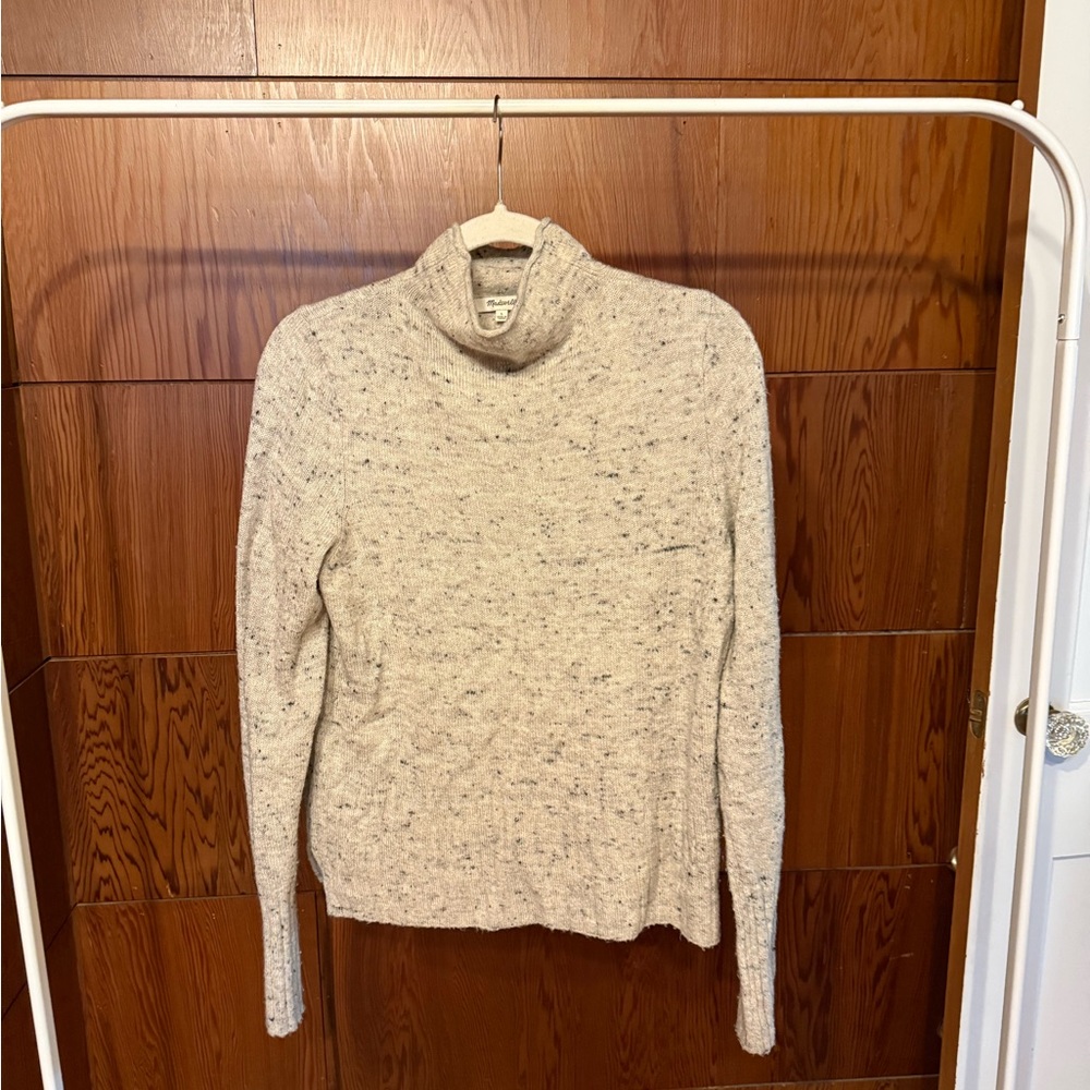 Madewell Cream Cowl Neck Sweater